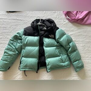 Retro Mint North Face Puffy 700 Jacket